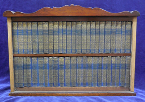 （豆本）「文学全集」全47巻　木製本棚ケース入り